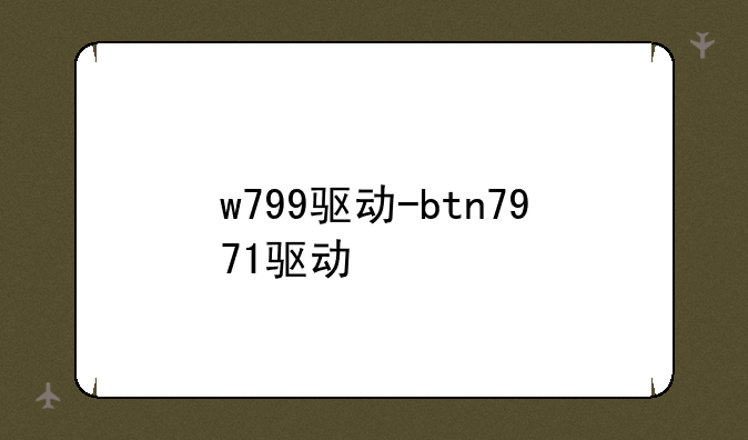 w799驱动-btn7971驱动